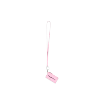 BALENCIAGA Cash Card On Keyring "Pink"