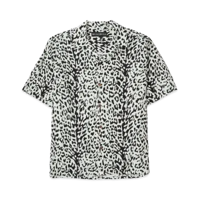 WACKO MARIA Leopard Hawaiian Shirt "Ivory"