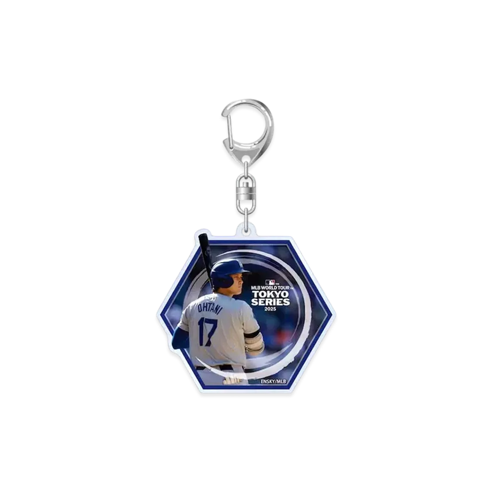 MLB Dodgers Shohei Otani Tokyo Series Opening Game Acrylic Keychain B