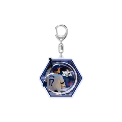 MLB Dodgers Shohei Otani Tokyo Series Opening Game Acrylic Keychain B