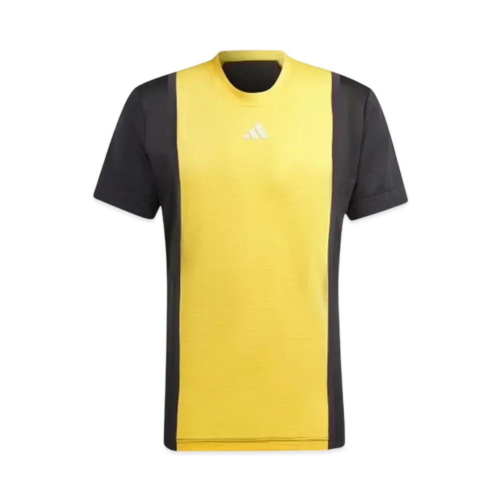 adidas Tennis Heat. Rdy Pro Freelift 3D Rib Short Sleeve T-Shirt "Spark/Black"
