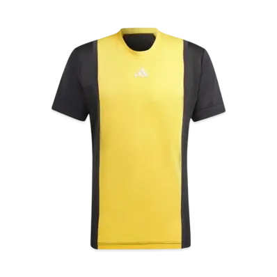 adidas Tennis Heat. Rdy Pro Freelift 3D Rib Short Sleeve T-Shirt "Spark/Black"