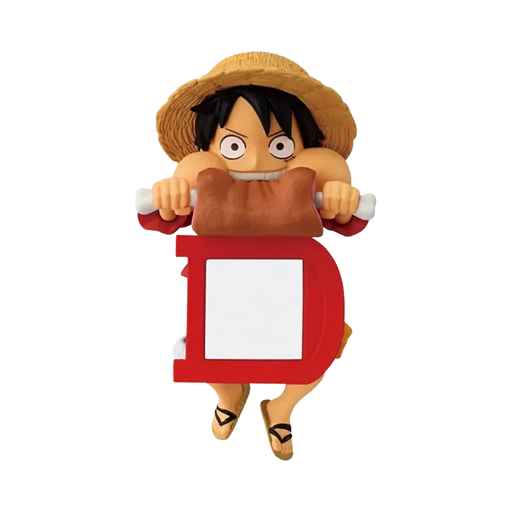 BANDAI "Ichiban Kuji" -One Piece MONKEY.D.LUFFY - Memories of Adventure and the Voyage to the Future -- F Prize Monkey D. Luffy Mini Figure Chirarin Friends