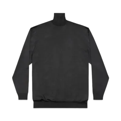 BALENCIAGA Men's BB Balenciaga Oversized Turtleneck Sweater "Black"