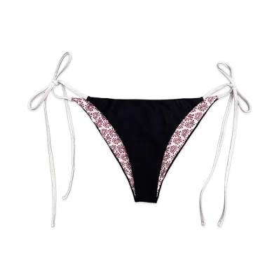 ALWAYTH Women's Reversible Black Pink He Rts Bikini Bottom "Black"
