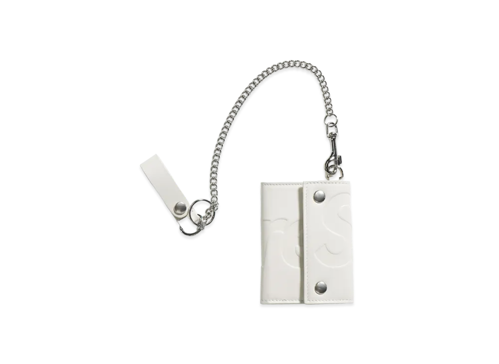 Supreme Leather Chain Wallet (26SS) "White"