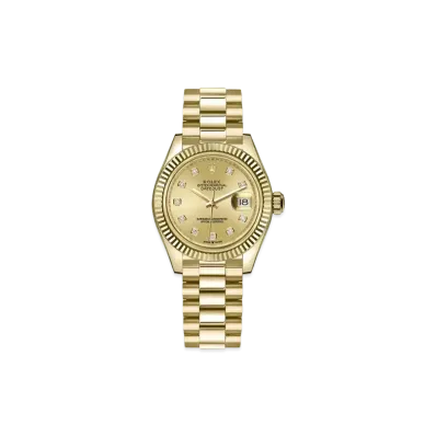 ROLEX Datejust 31 Oyster 31mm 10P Diamonds "Champagne/Yellow Gold"