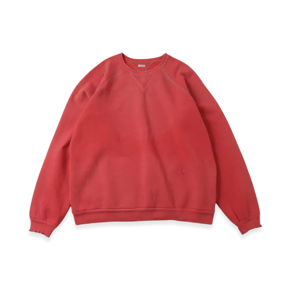 A.PRESSE Vintage Double V Sweatshirt "Red"
