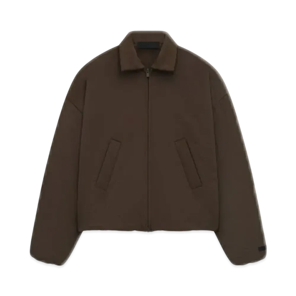 FEAR OF GOD Essentials Women's Military Nylon Bomber Jacket "Brown"
