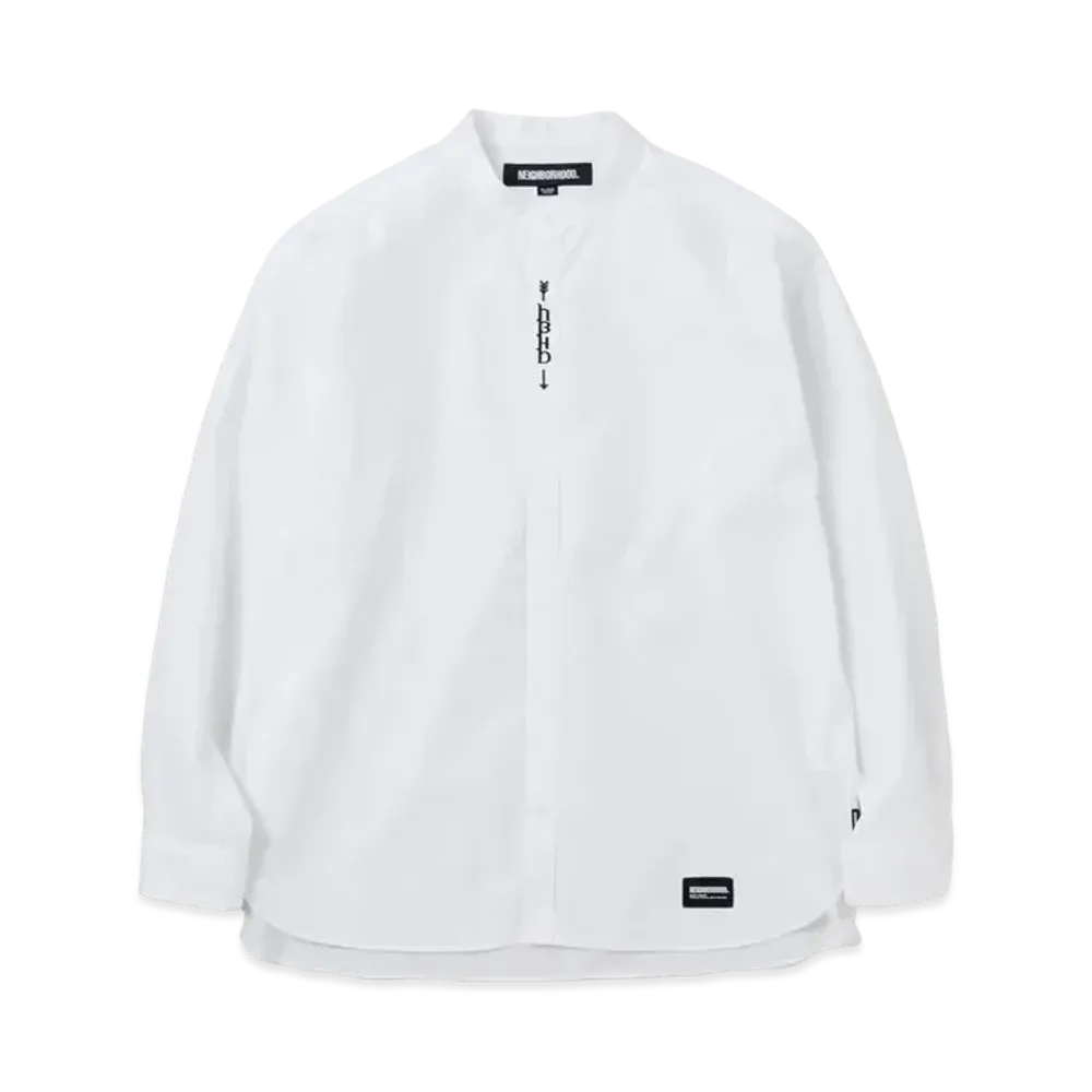 NEIGHBORHOOD Bandcollar Shirt LS "White"