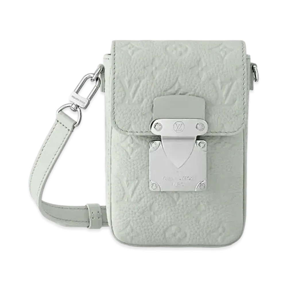 Louis Vuitton S-Lock Vertical Wearable Wallet Monogram Taurillon Leather "Mineral Grey"