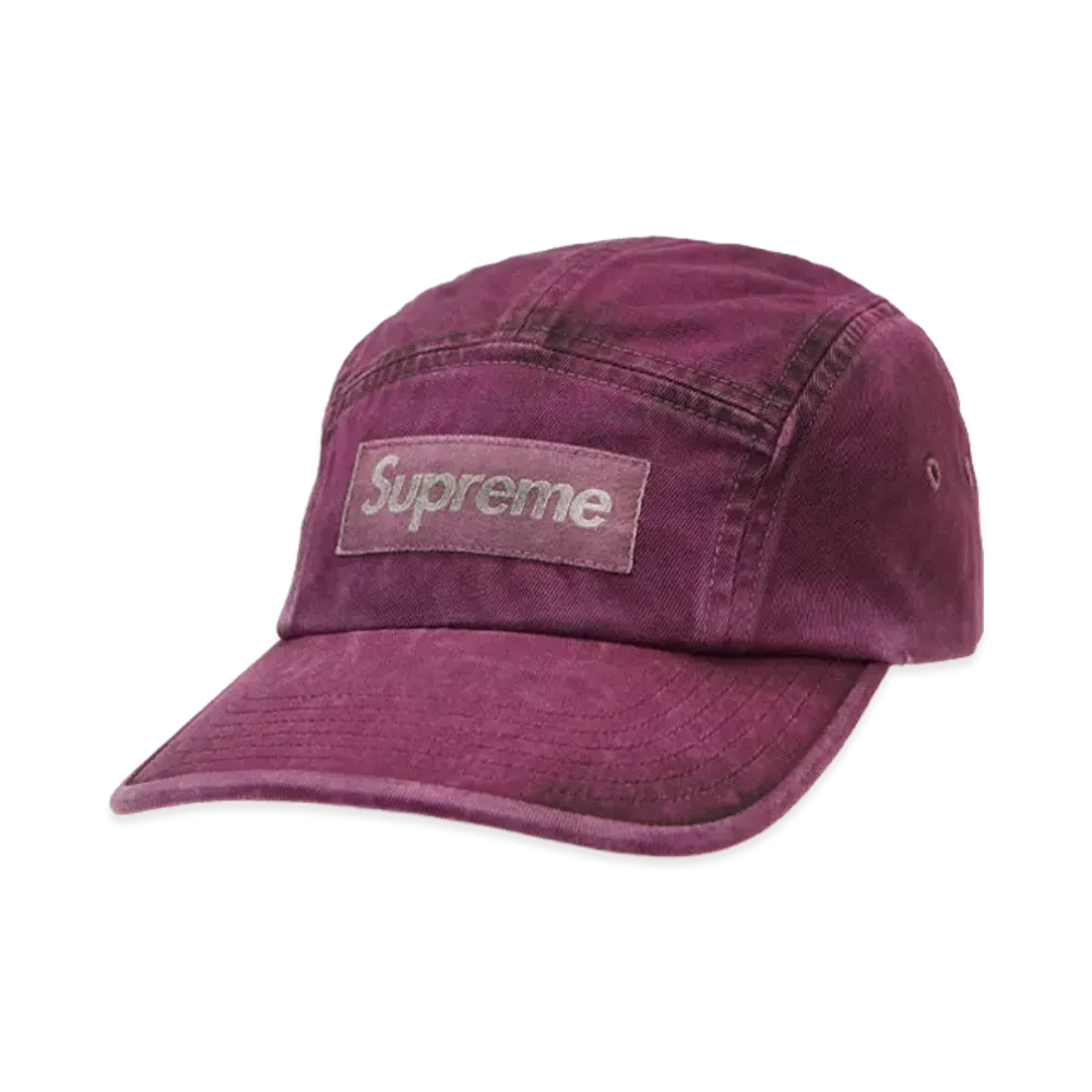 Supreme Overdyed Camp Cap (25FW) "Plum"