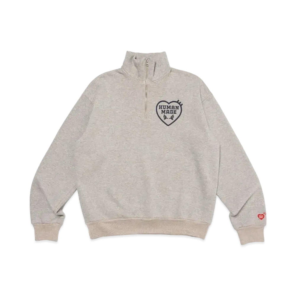 HUMAN MADE Military Half-Zip Sweatshirt "Gray"