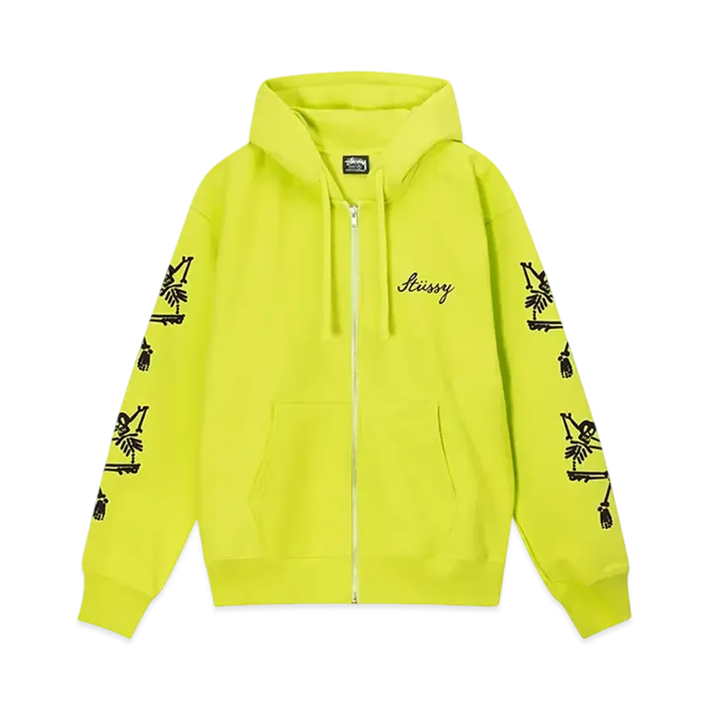 Stussy Paradise Lost Zip Hoodie "Keylime"