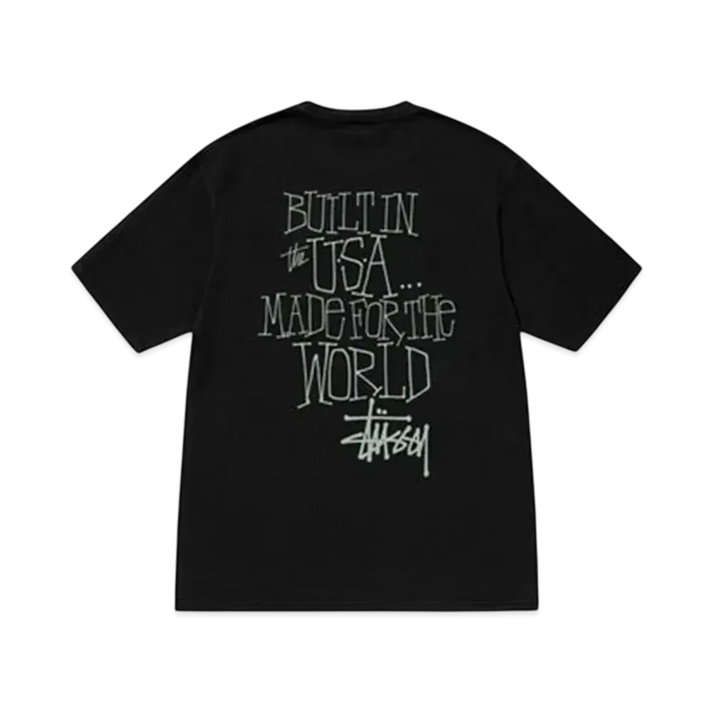 Stussy Built In Usa Tee Pigment Dyed "Black"