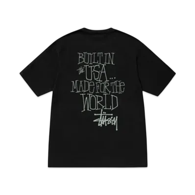 Stussy Built In Usa Tee Pigment Dyed "Black"