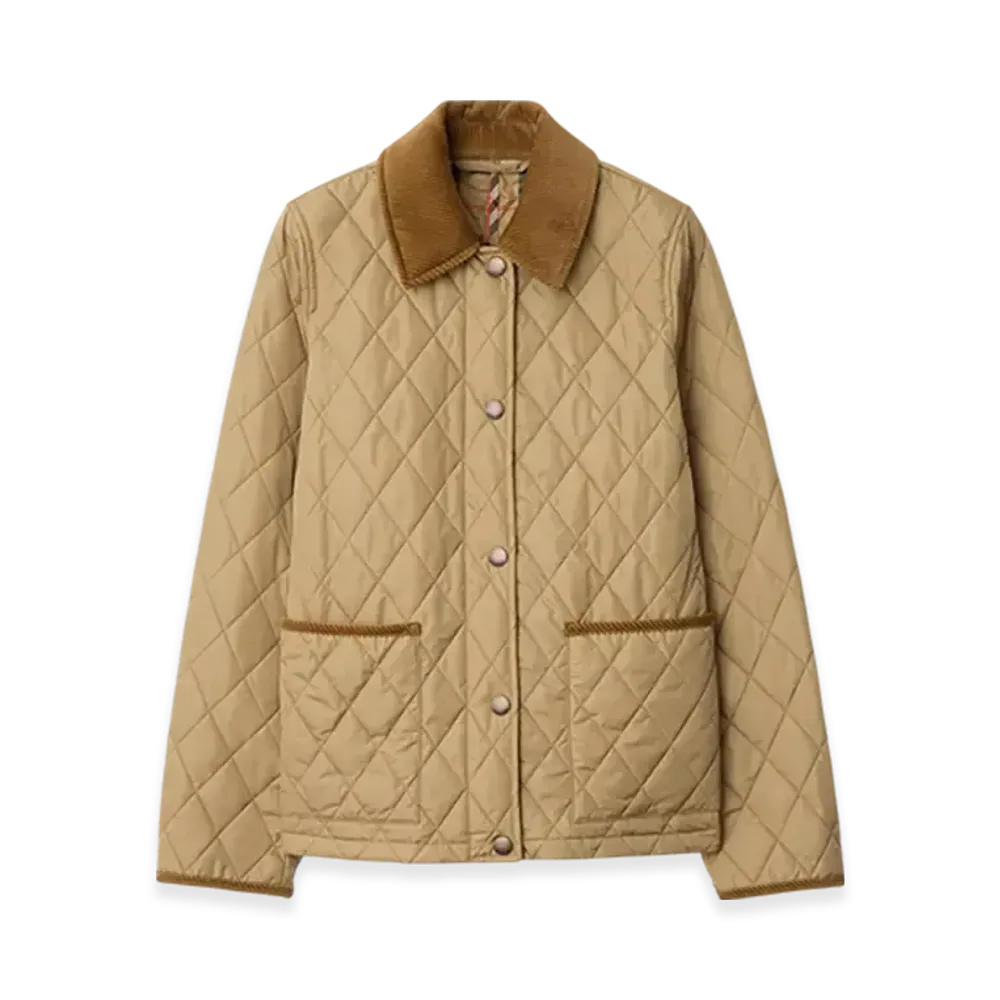 Burberry Quilting Nylon Jacket "Flax/Sand"