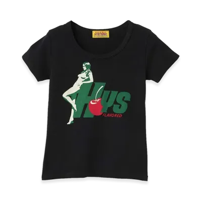 HYSTERIC GLAMOUR Women's HYS FLAVOR Baby Tee "Black"