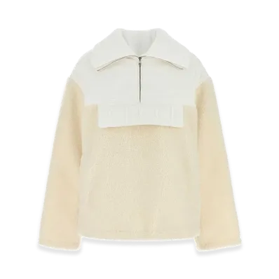 GUCCI Women's Two-Tone Wool Blend Padded Jacket "White"