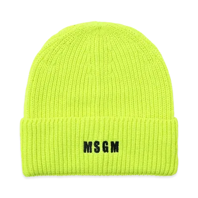MSGM Knit Cap "Yellow"