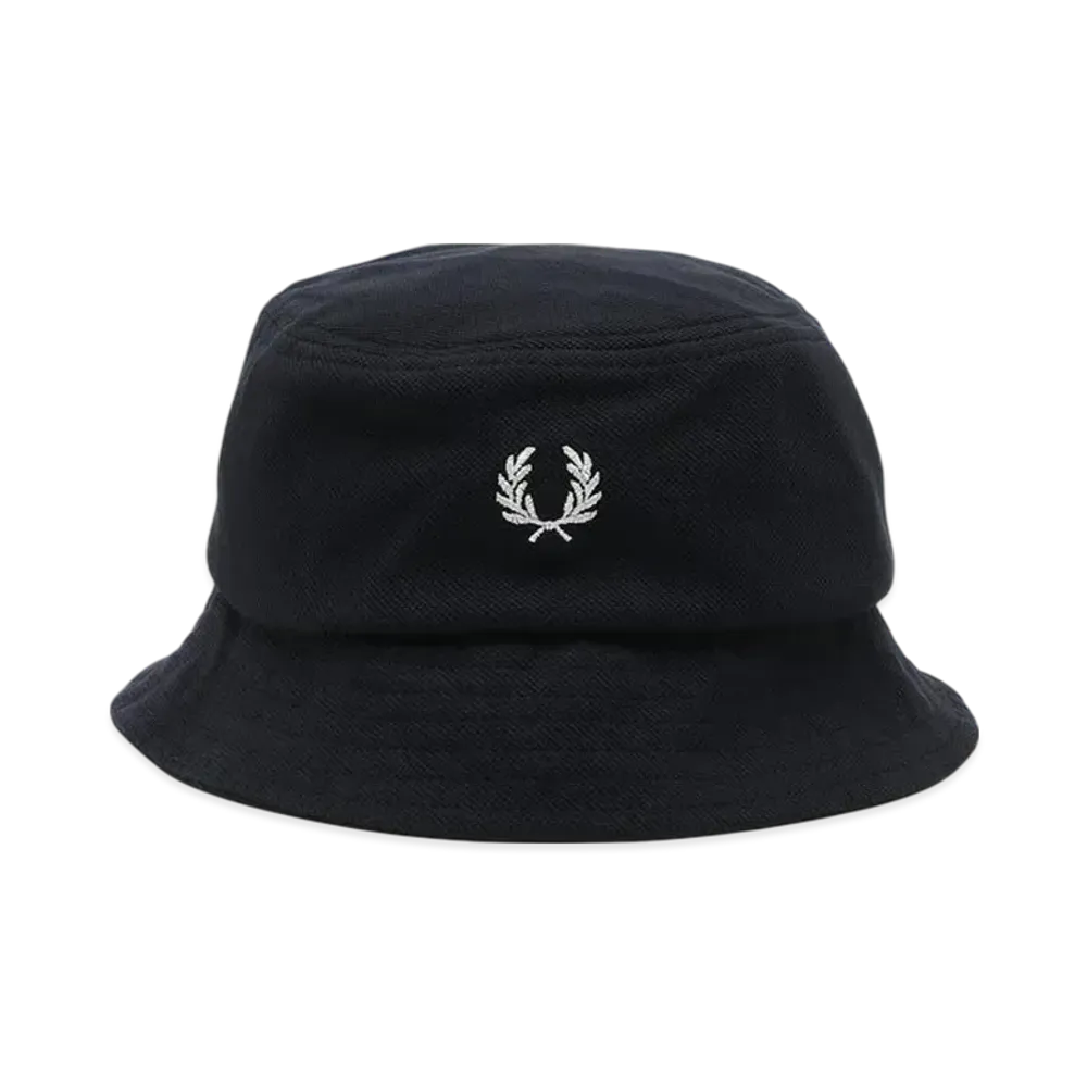FRED PERRY Pique Bucket Hat Navy "Snow White"