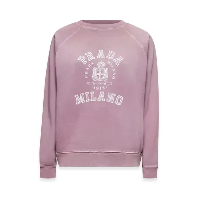 PRADA Women's Print Sweatshirt "Pink"