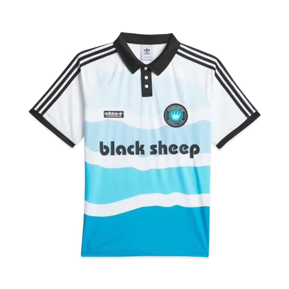 Charlotte FC × Black Sheep Skate Shop × adidas Originals Top "White/Sharp Blue/Black"