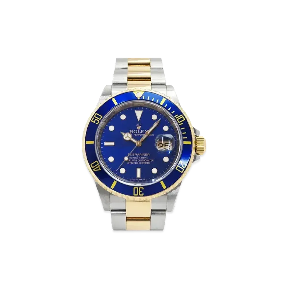 ROLEX Submariner Date "Blue/Stainless Steel/Yellow Gold" 16613LB