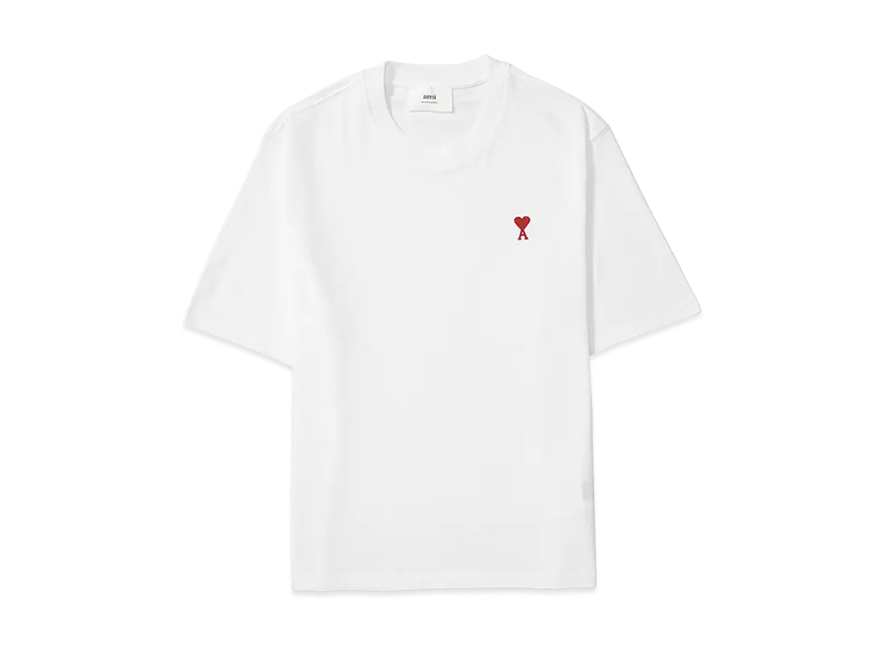 AMI PARIS Cotton Ami De Coeur Embroidered T-Shirt 
