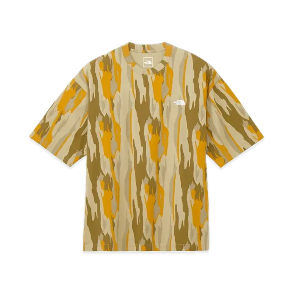 The North Face Short Sleeve All Over Print Tee "Classic Khaki"