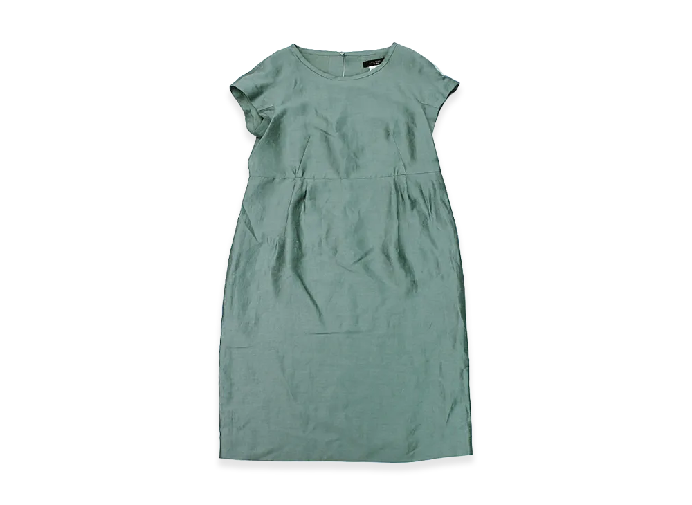 Weekend Max Mara Women's Linen Silk Satin Dress "Sage Green"