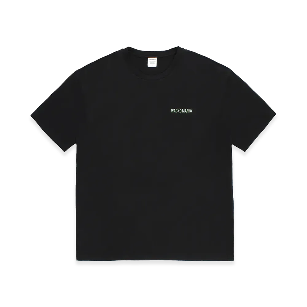 WACKO MARIA Washed Heavy Weight T-Shirt "Black/Green"