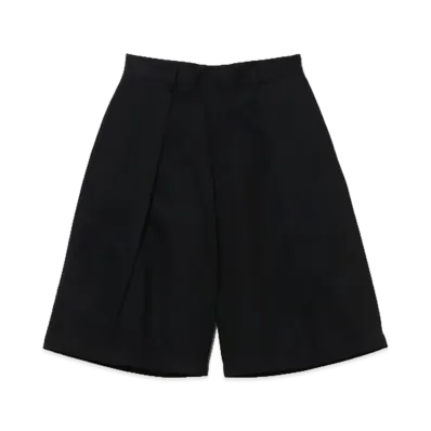 BEAMS FUTURE ARCHIVE One Tuck Denim Shorts "Black"