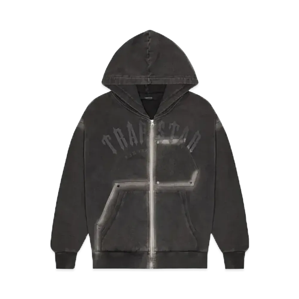 TRAPSTAR Irongate Rivet 2.0 Tracksuit "Washed Black"