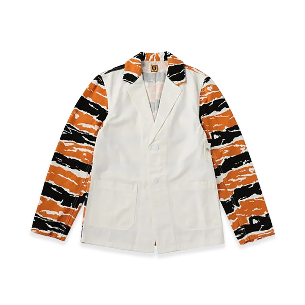 HUMAN MADE Cotton 2B Casual Jacket "White/Orange"