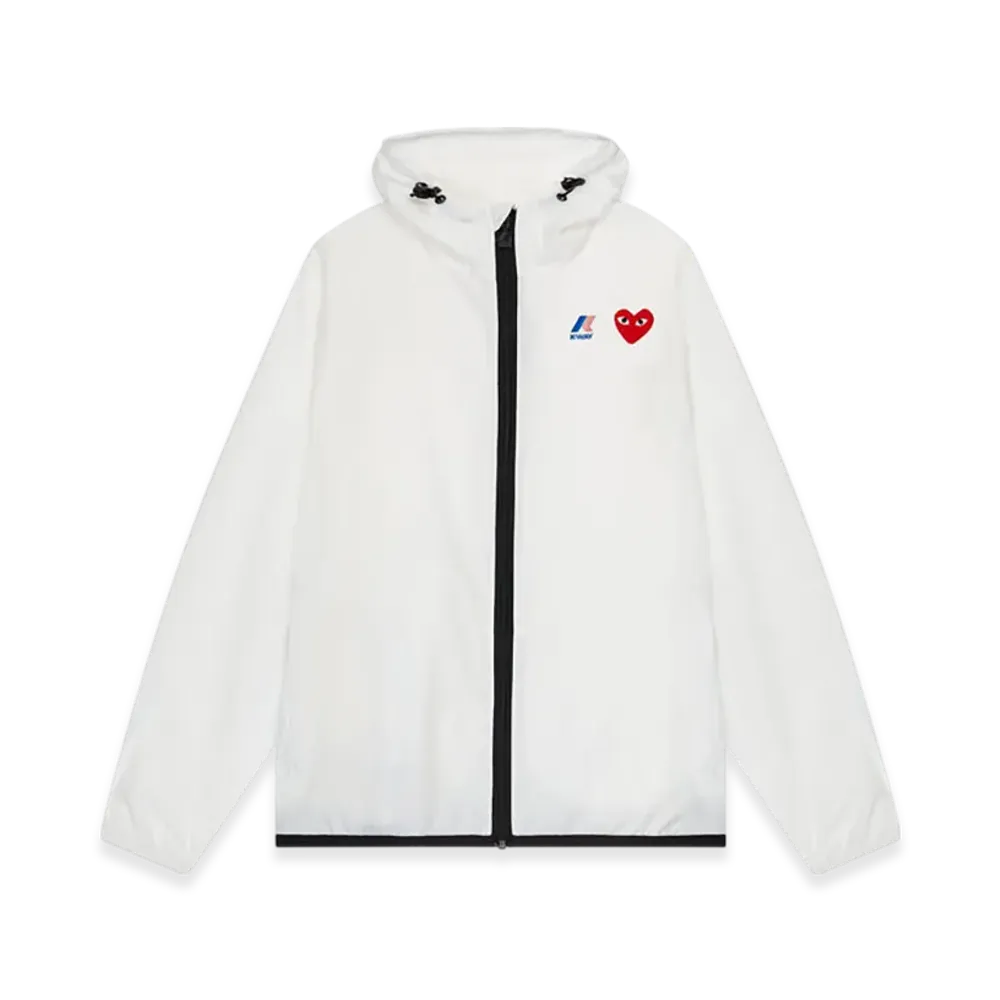 PLAY COMME des GARCONS K-Way Full Zip "White"