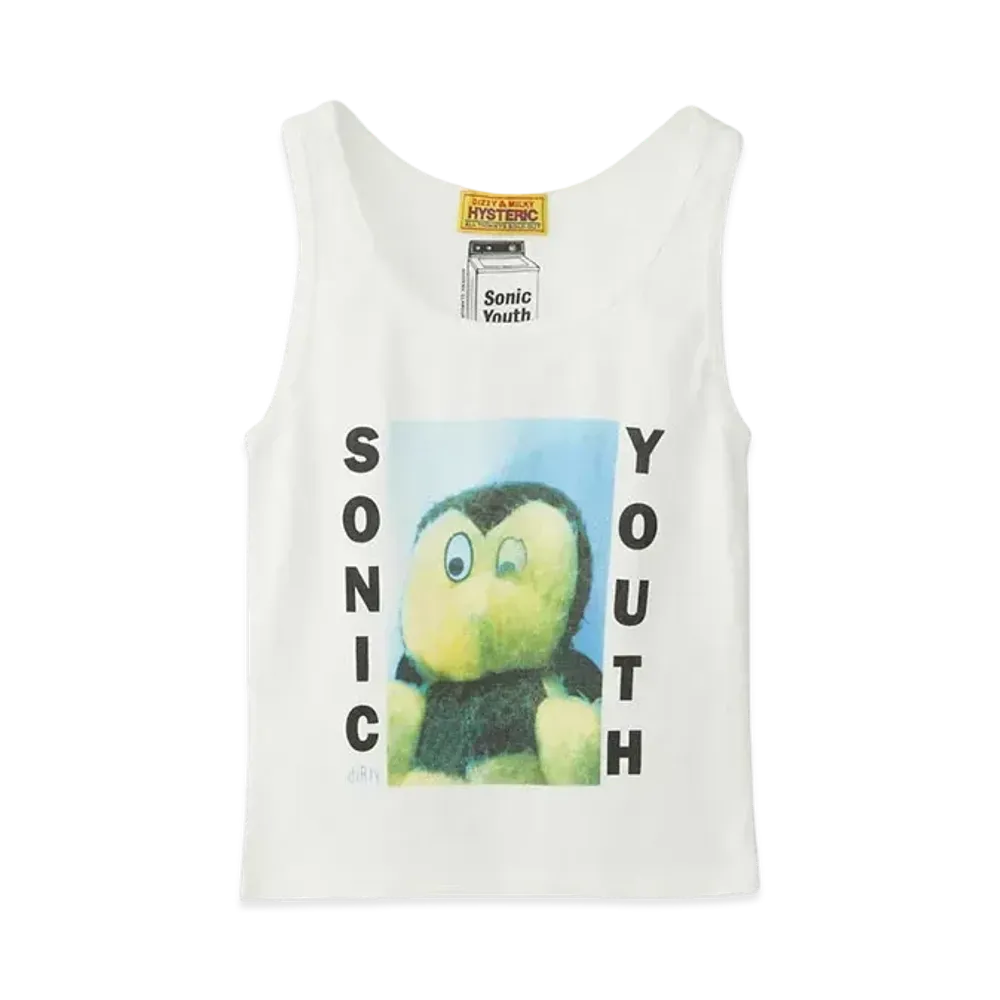 HYSTERIC GLAMOUR Sonic Youth/Dirty Tank Top "White"
