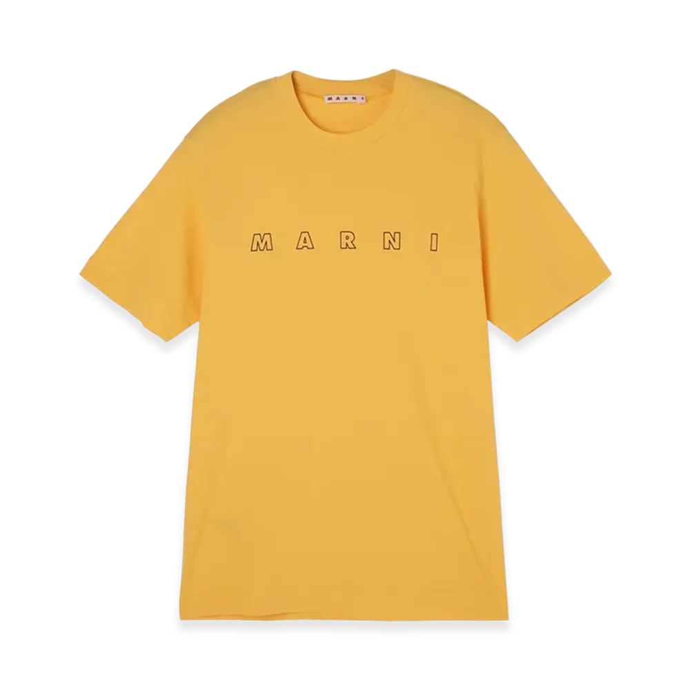 MARNI Crew Neck T-Shirt "Yellow"