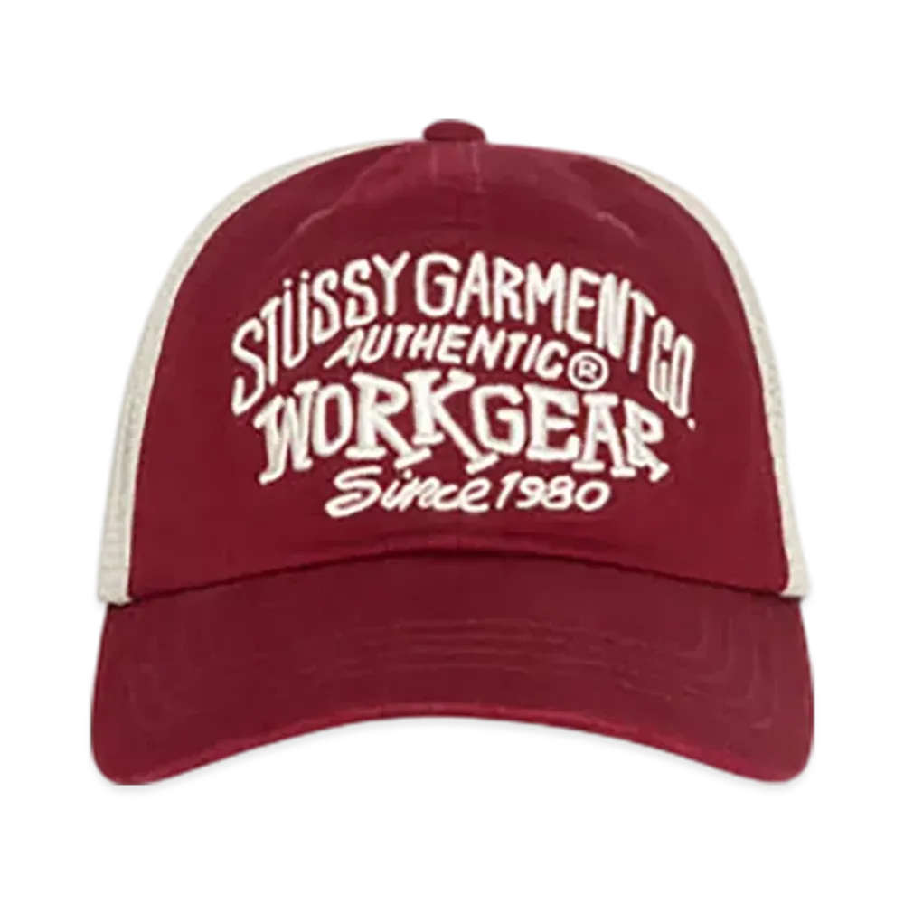 Stussy Low Profile Workgear Strapback "Wine"