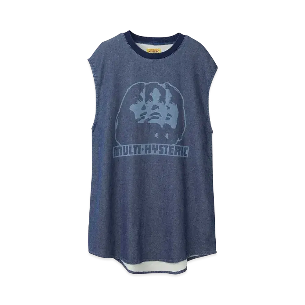 HYSTERIC GLAMOUR Multihysteric Woman Dress "Light Indigo Blue"