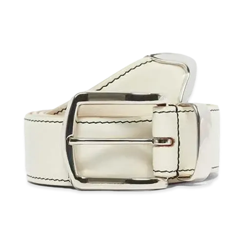 Noah Metal Tip Belt "White"