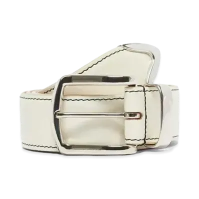 Noah Metal Tip Belt "White"