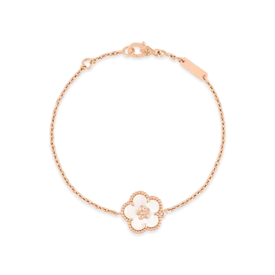 Van Cleef & Arpels Lucky Spring bracelet plum blossom "18K Rose gold/Mother-of-pearl"