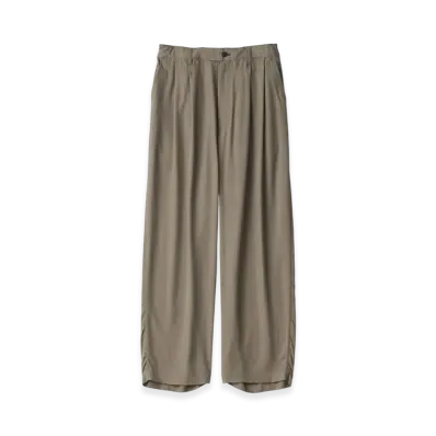 ssstein Cupro Twill Wide Easy Trousers "Taupe"