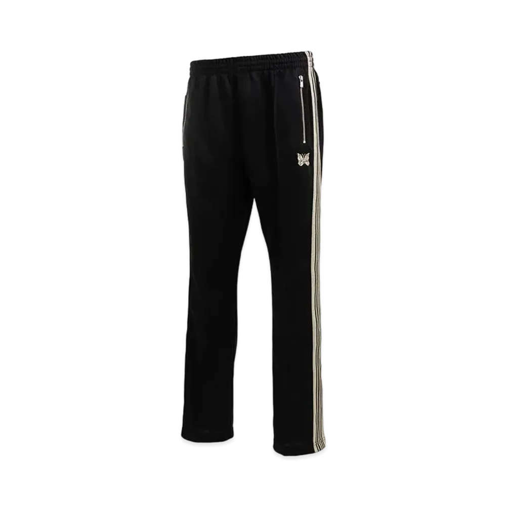 Needles x BADHOP BREATH Narrow Track Pant - Poly Smooth "Black Beige"