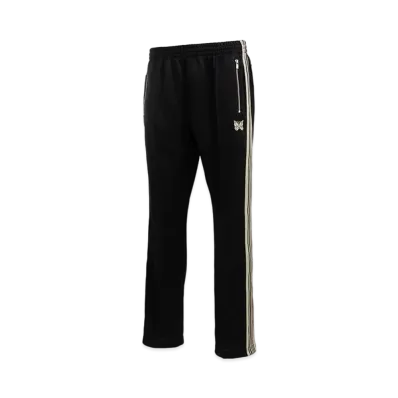 Needles x BADHOP BREATH Narrow Track Pant - Poly Smooth "Black Beige"