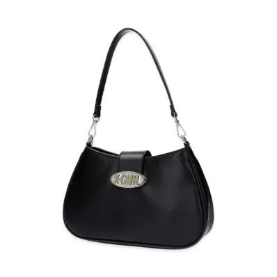 X-Girl Glitter Oval Logo 2Way Bag "Black"