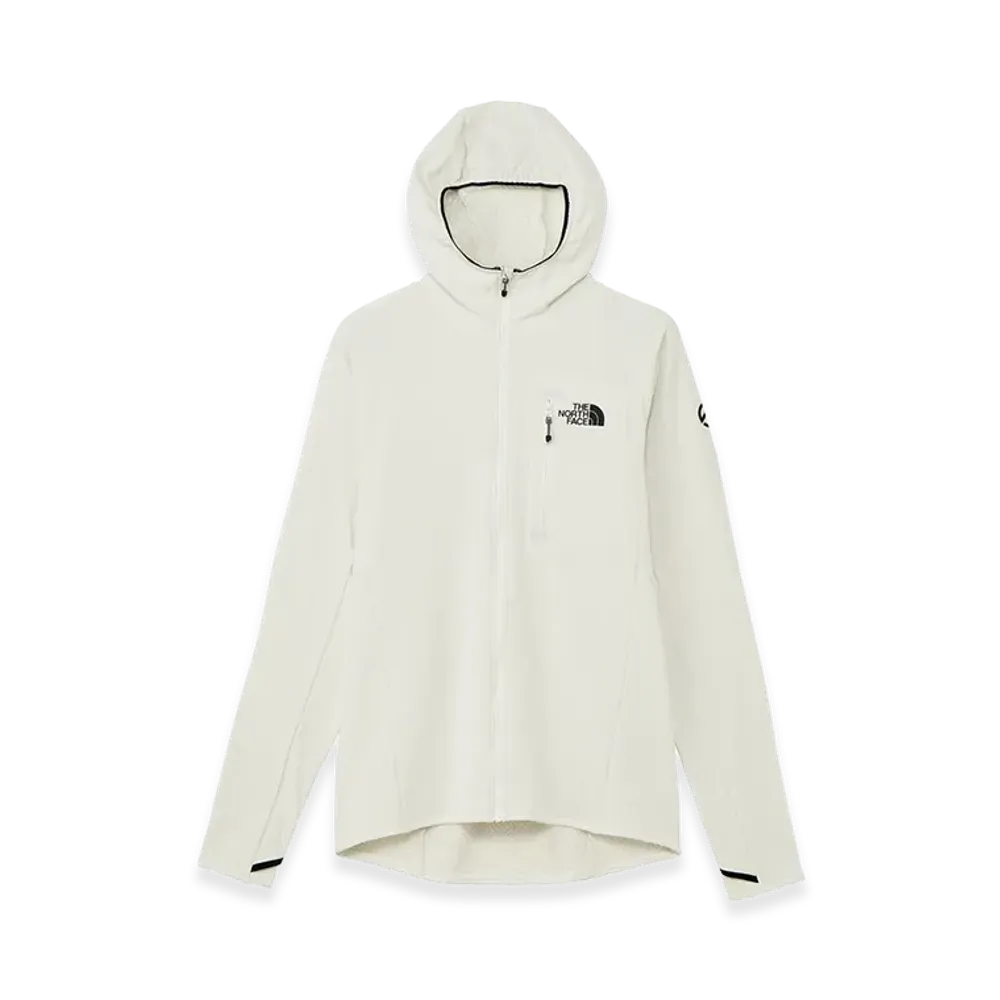 The North Face Expedition Grid Fleece Full Zip Hoodie "Greyish White"