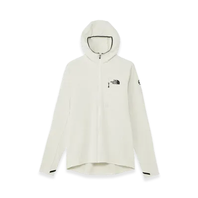 The North Face Expedition Grid Fleece Full Zip Hoodie "Greyish White"