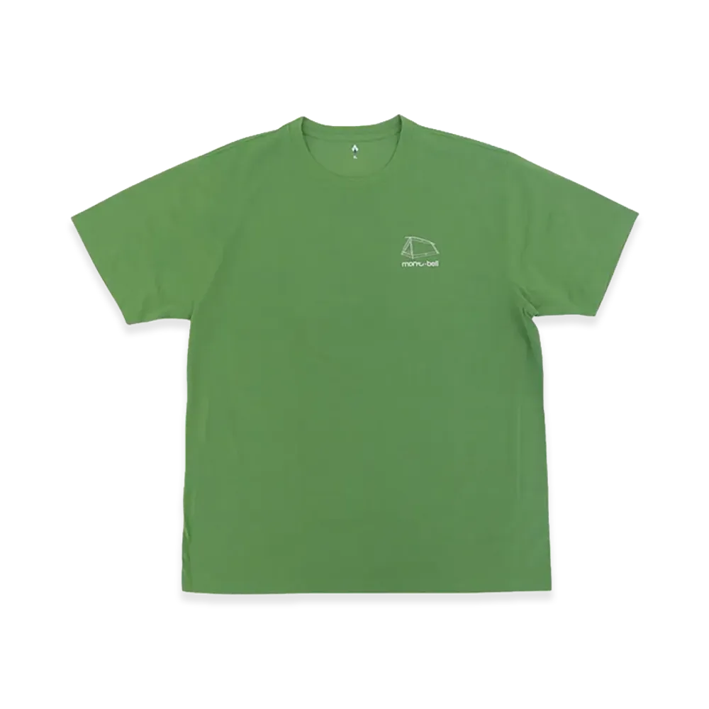 mont-bell 50th Anniversary WIC. T-Shirt Moonlight Tent "Green"